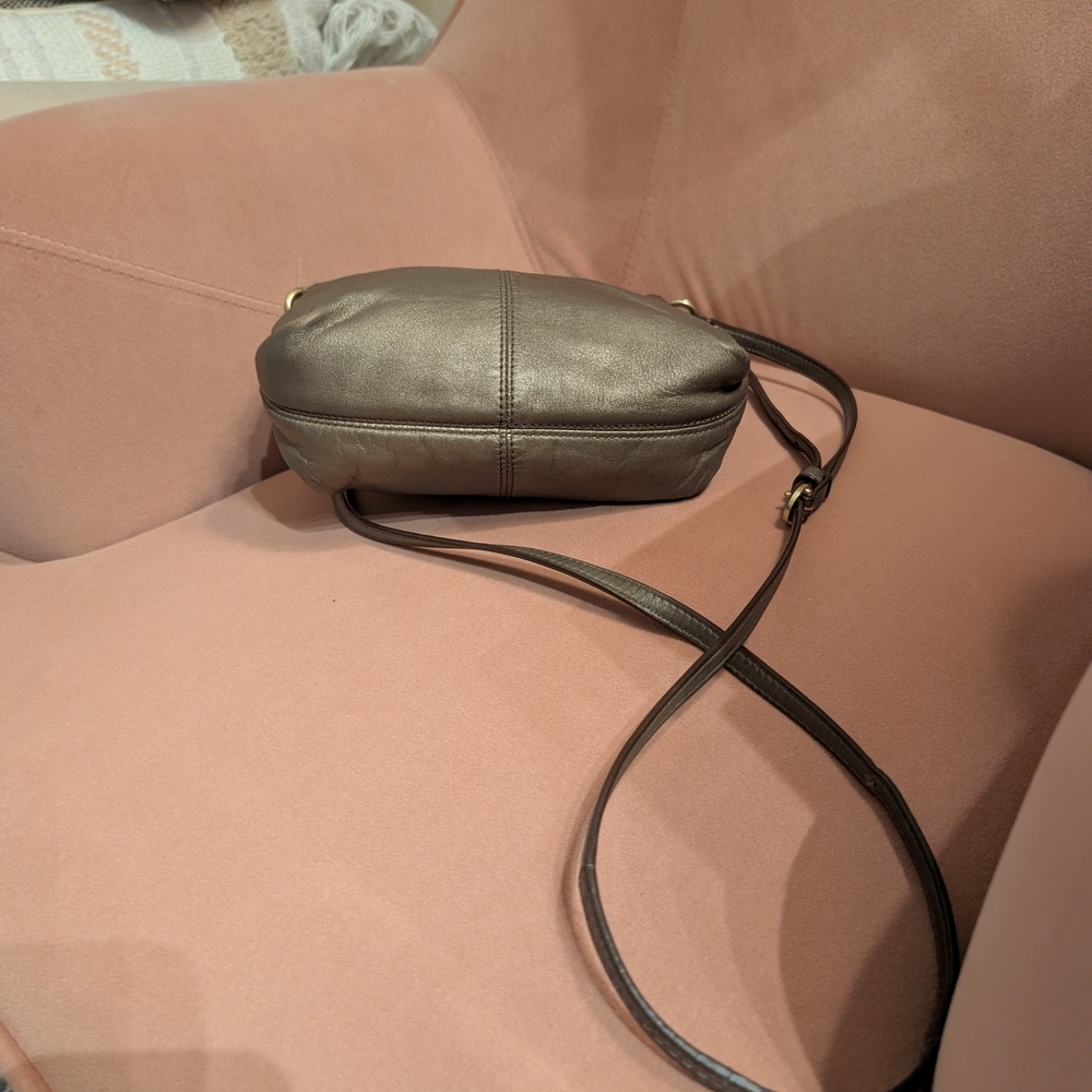 COACH Metallic Bronze Crossbody Bag - Picture 4 of 7